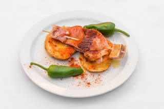 Bar Restaurant Lamaro: Pinxo de 'lacn' a la gallega