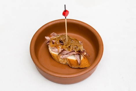 Galta amb ceba caramellitzada